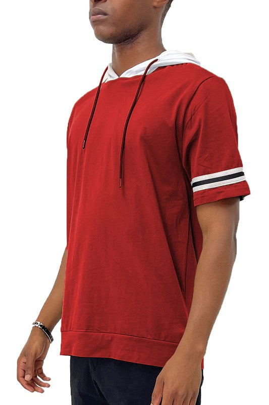 MEN’S SHORT SLEEVE HOODED SHIRT