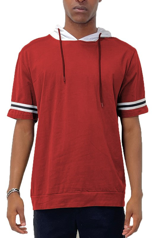 MEN’S SHORT SLEEVE HOODED SHIRT