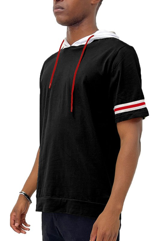 MEN’S SHORT SLEEVE HOODED SHIRT