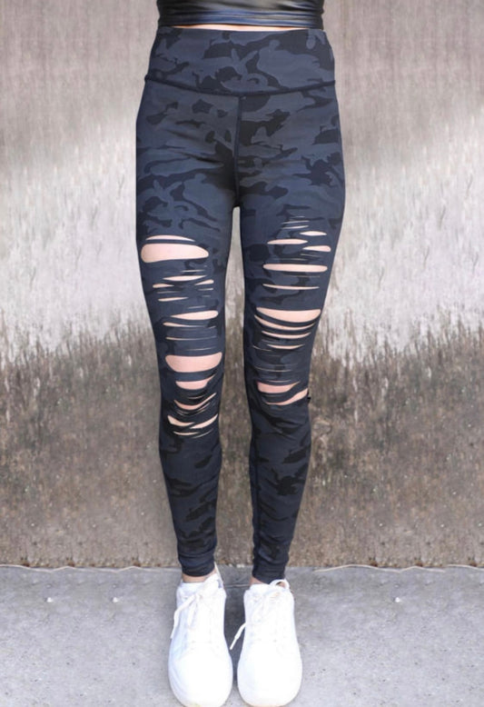 Camo Cut Leggings