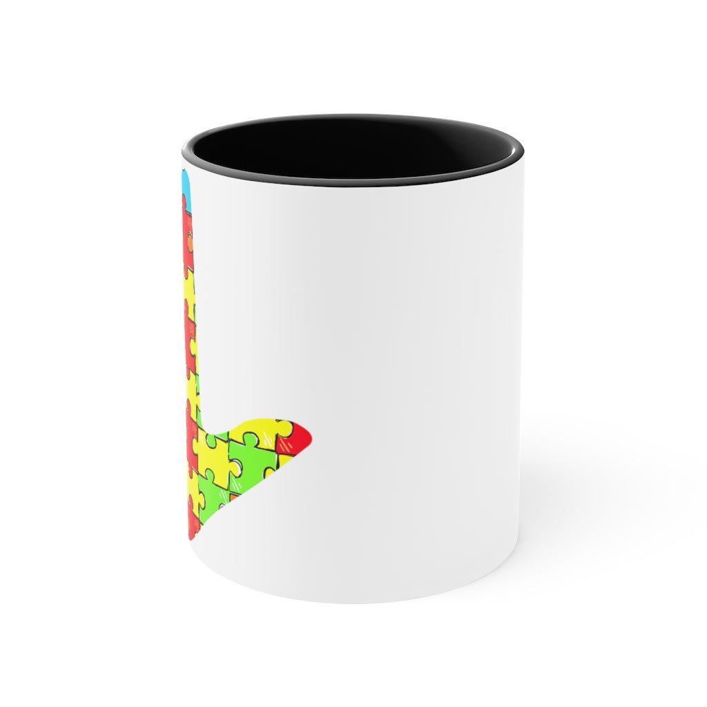 ASL Autism Awareness Accent Mug