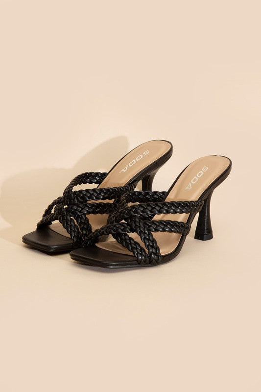 KELLAN DOUBLE CROSS BRAIDEDE HEELS