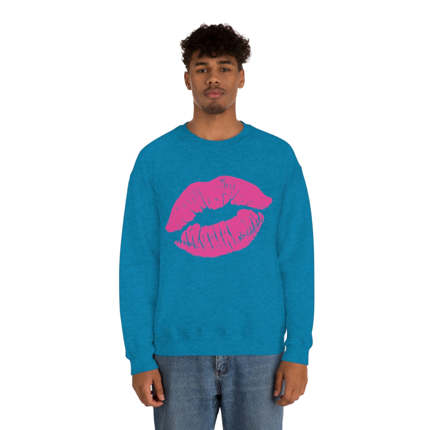 Hot Pink Lips Crewneck Sweatshirt