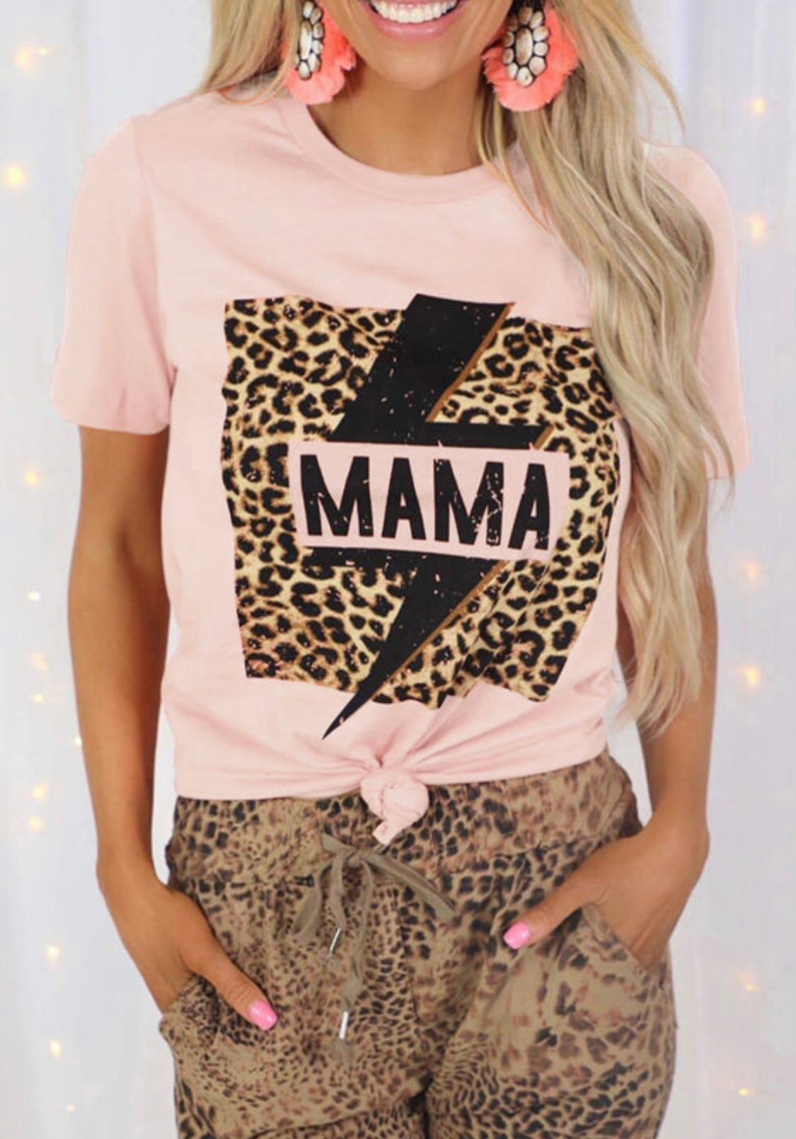 Pink Striking Mama Tee