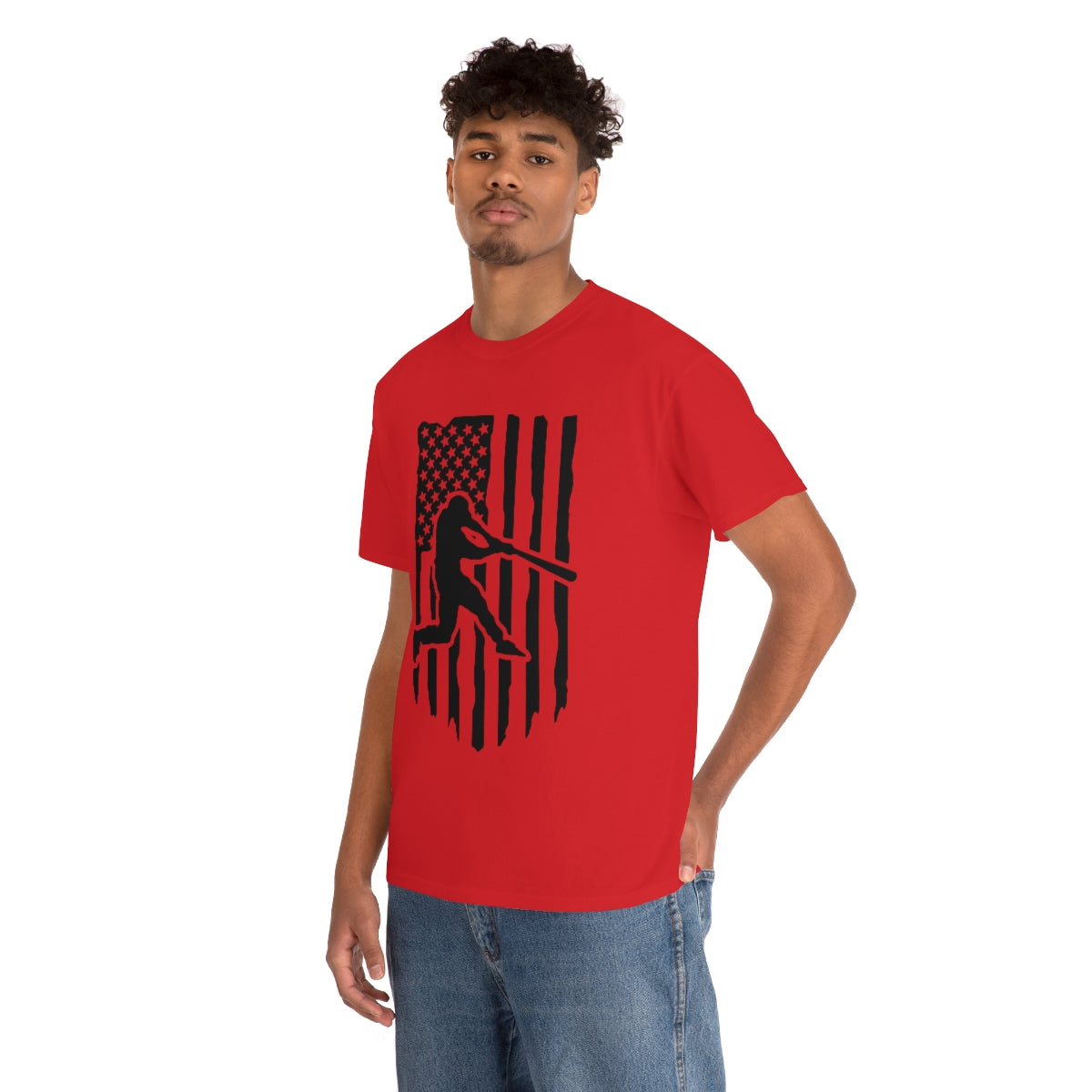 Unisex Baseball Flag Cotton Tee