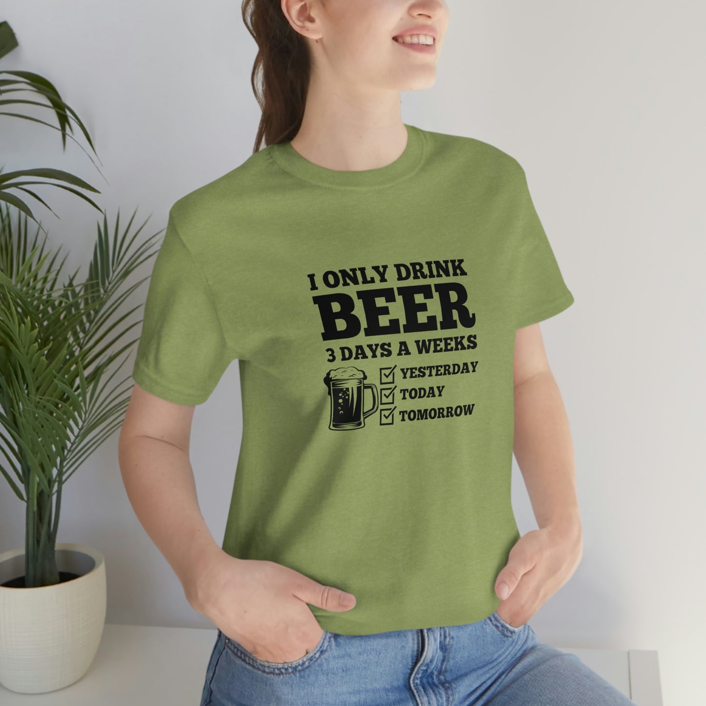 Drinking Beer Unisex Tee