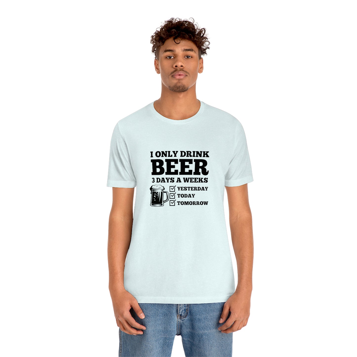Drinking Beer Unisex Tee