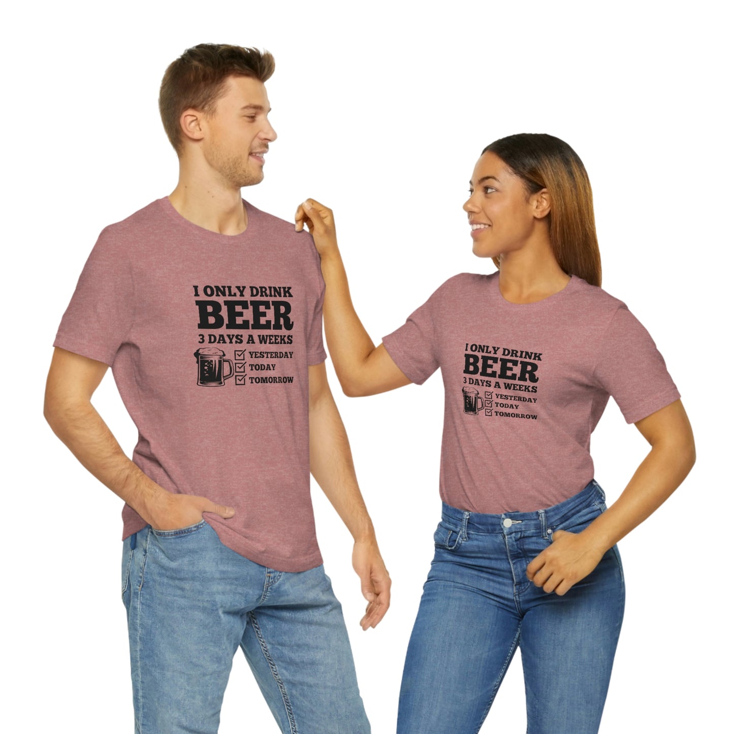 Drinking Beer Unisex Tee