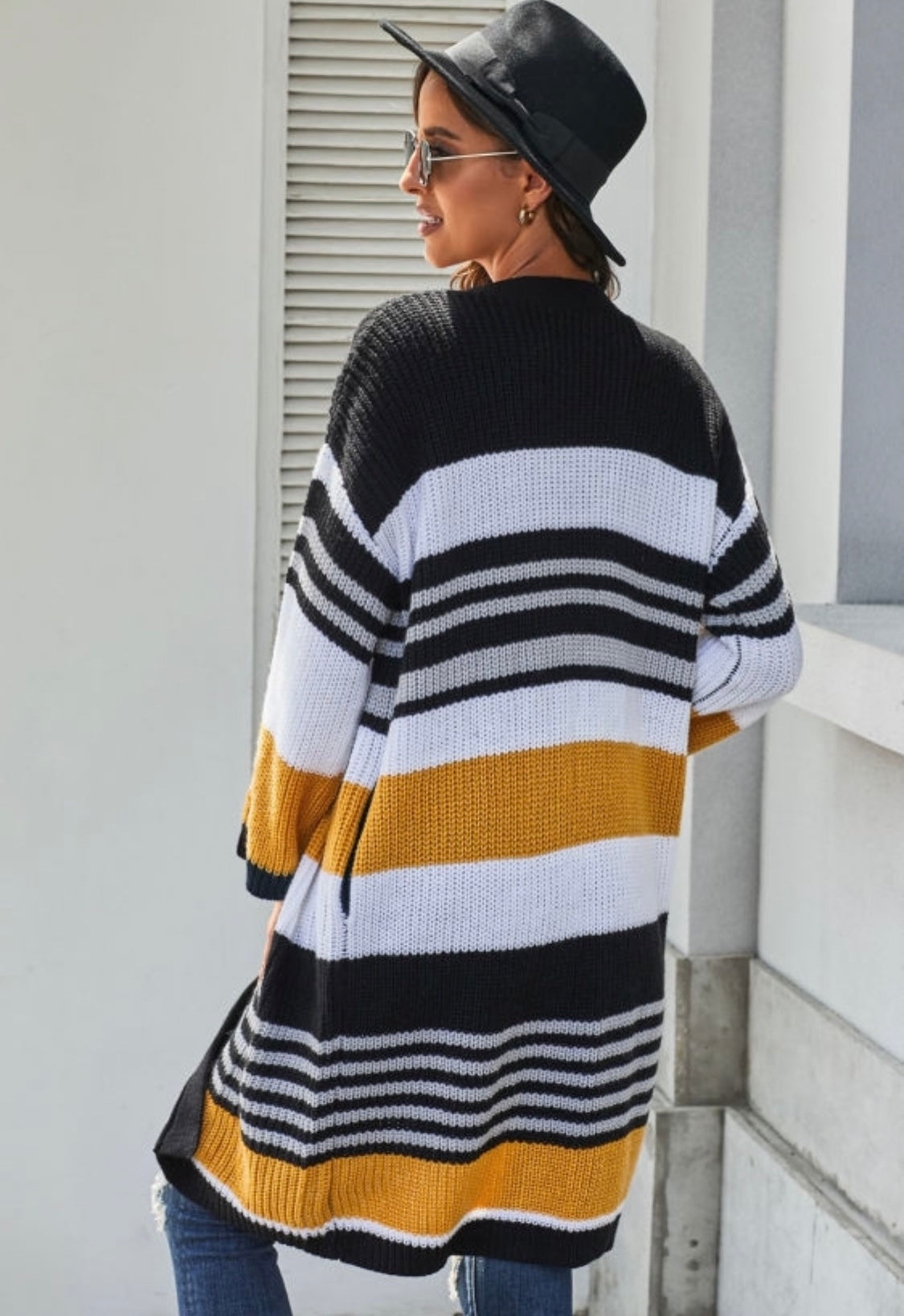Fab Fav Striped Colorblock Cardigans