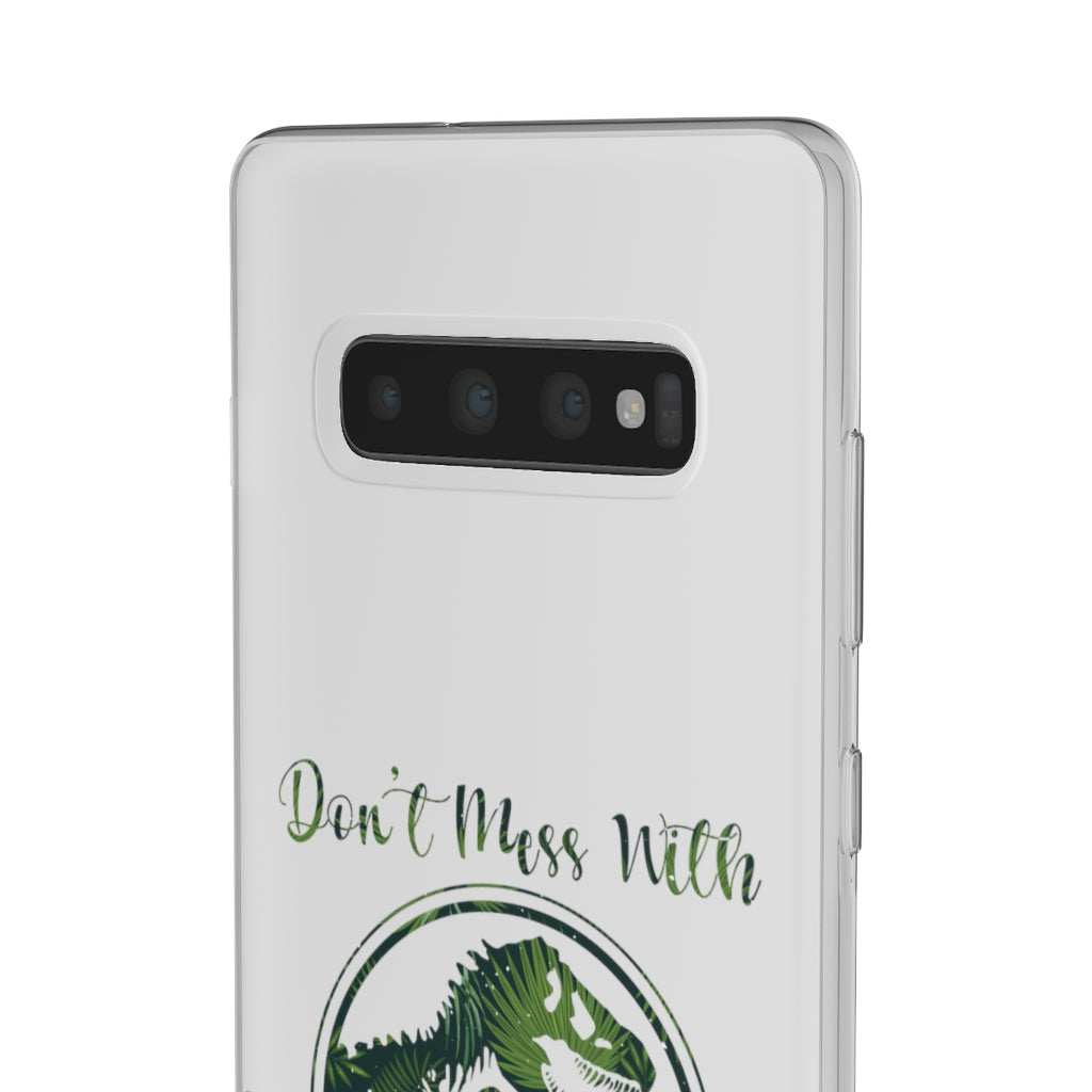 Dont Mess With Dadasaurus Flexi Phone Cases