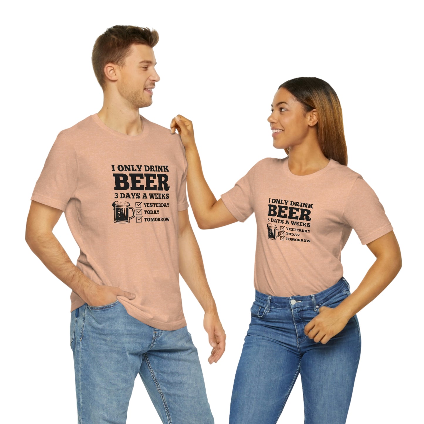 Drinking Beer Unisex Tee