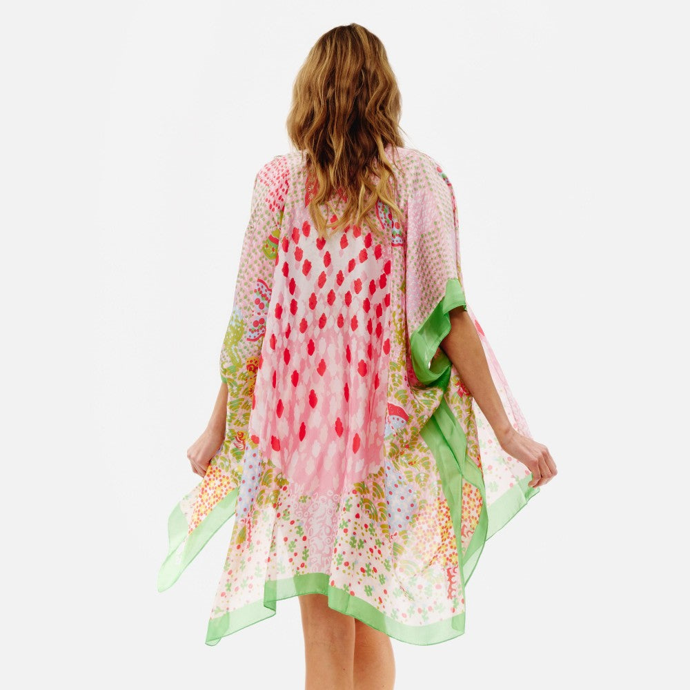 Lightweight Spring Tree Print Kimono