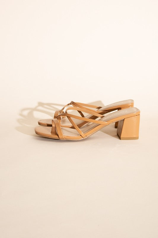 SODA MULE SANDAL HEELS