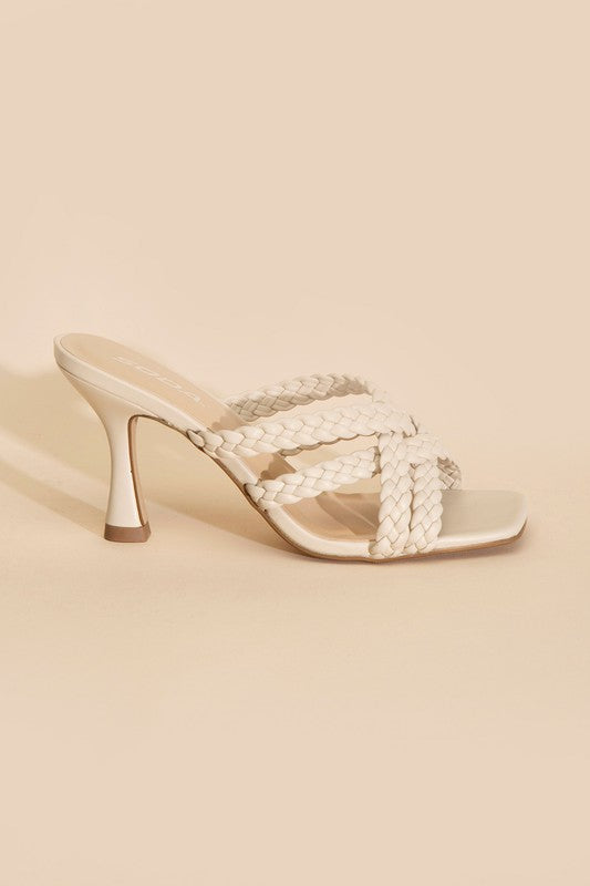 KELLAN DOUBLE CROSS BRAIDEDE HEELS