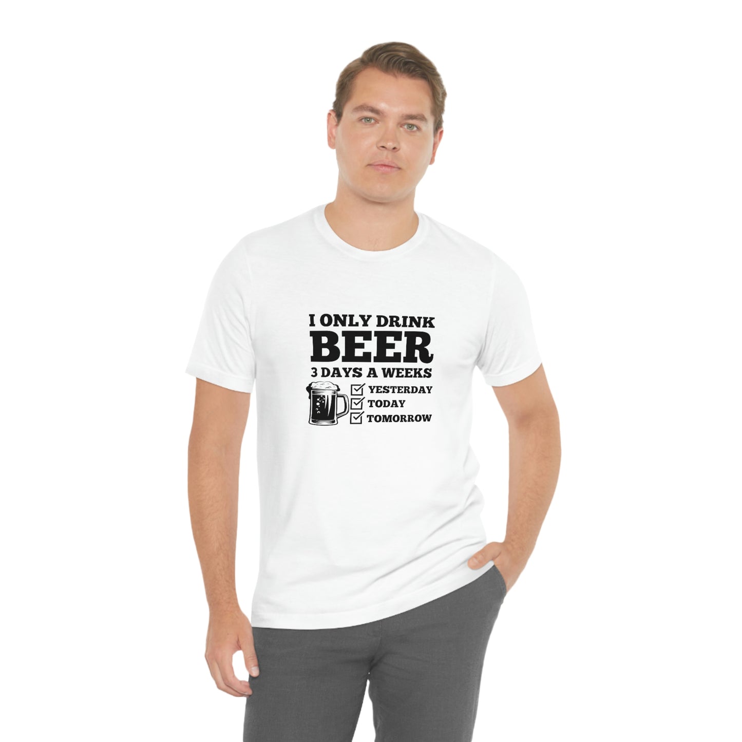 Drinking Beer Unisex Tee