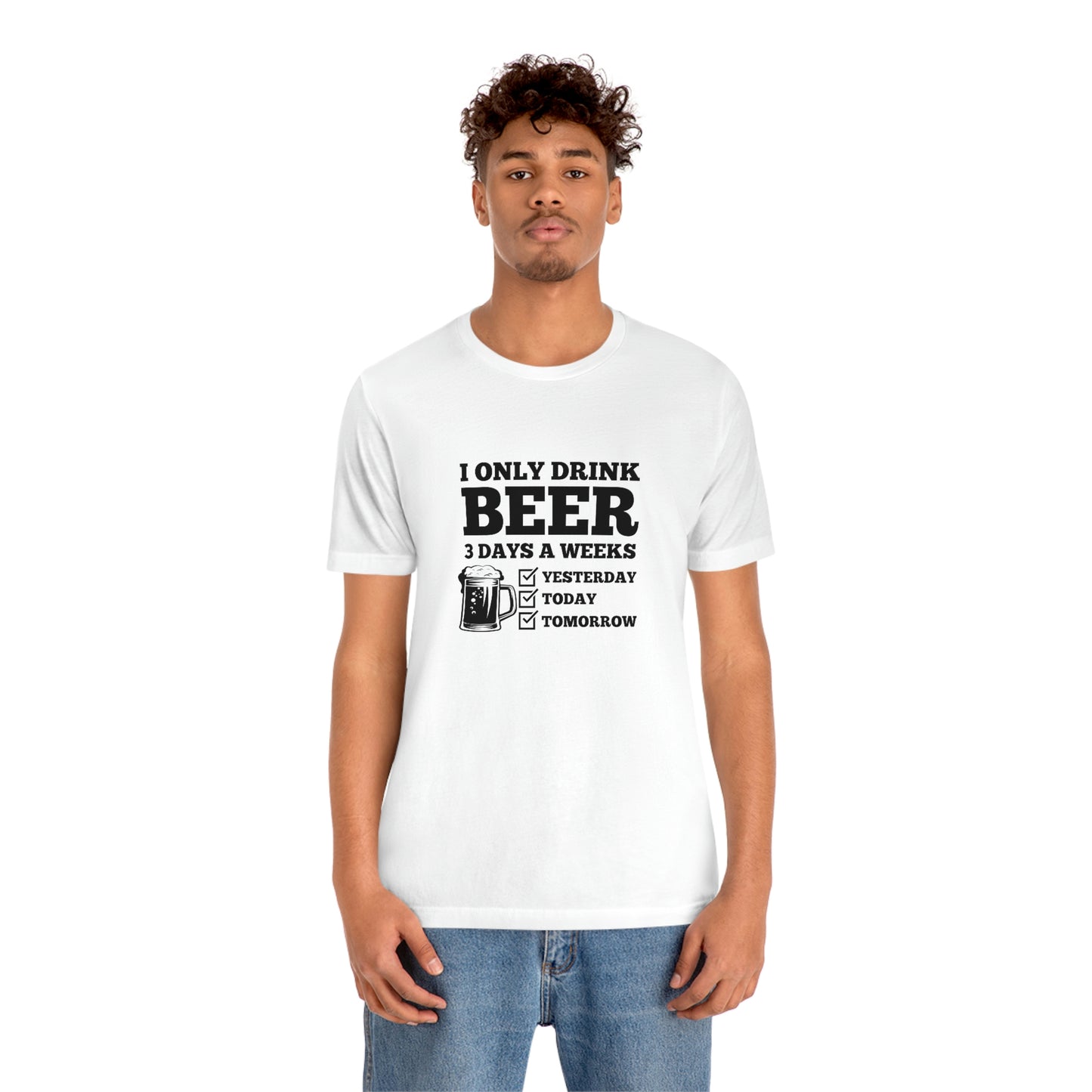 Drinking Beer Unisex Tee