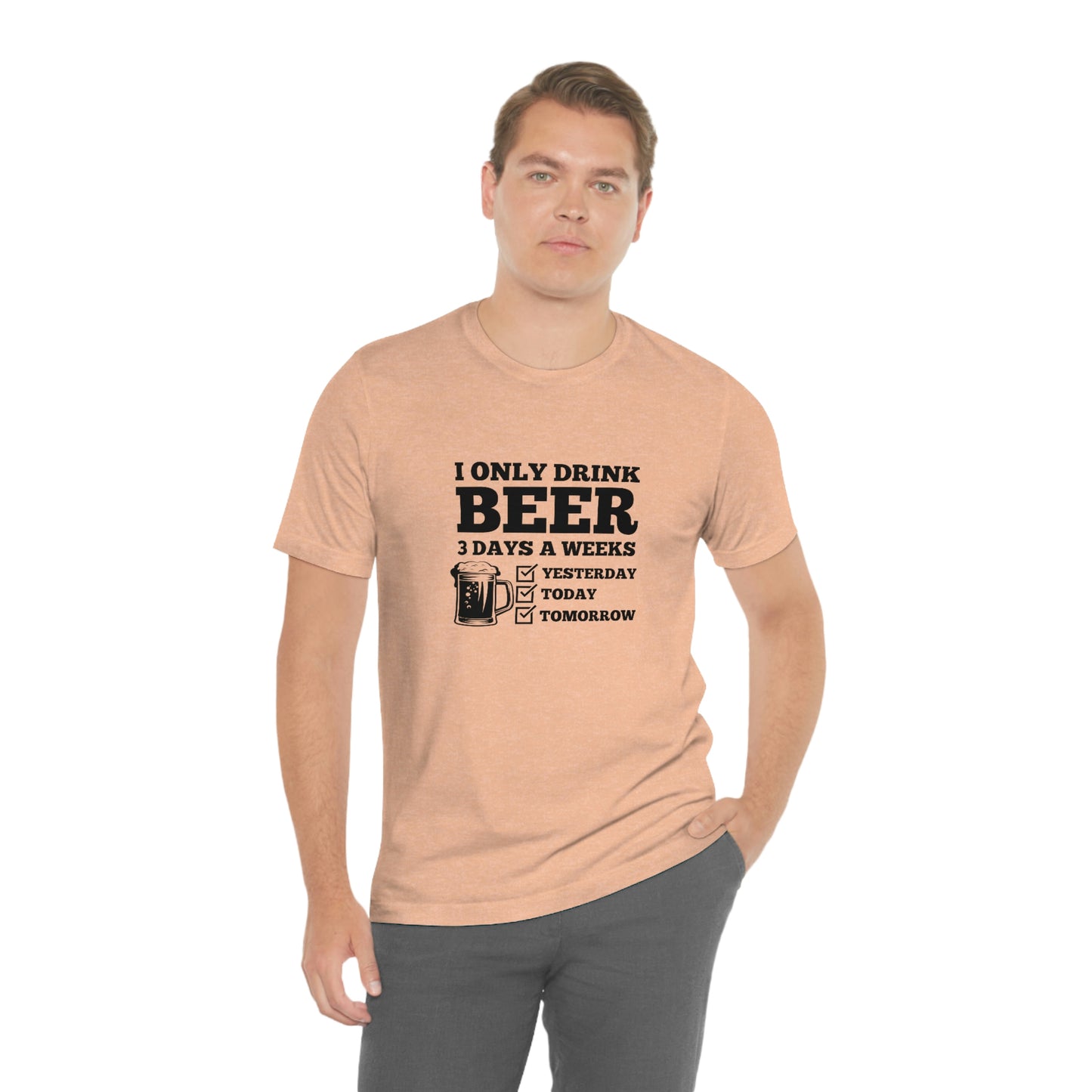 Drinking Beer Unisex Tee