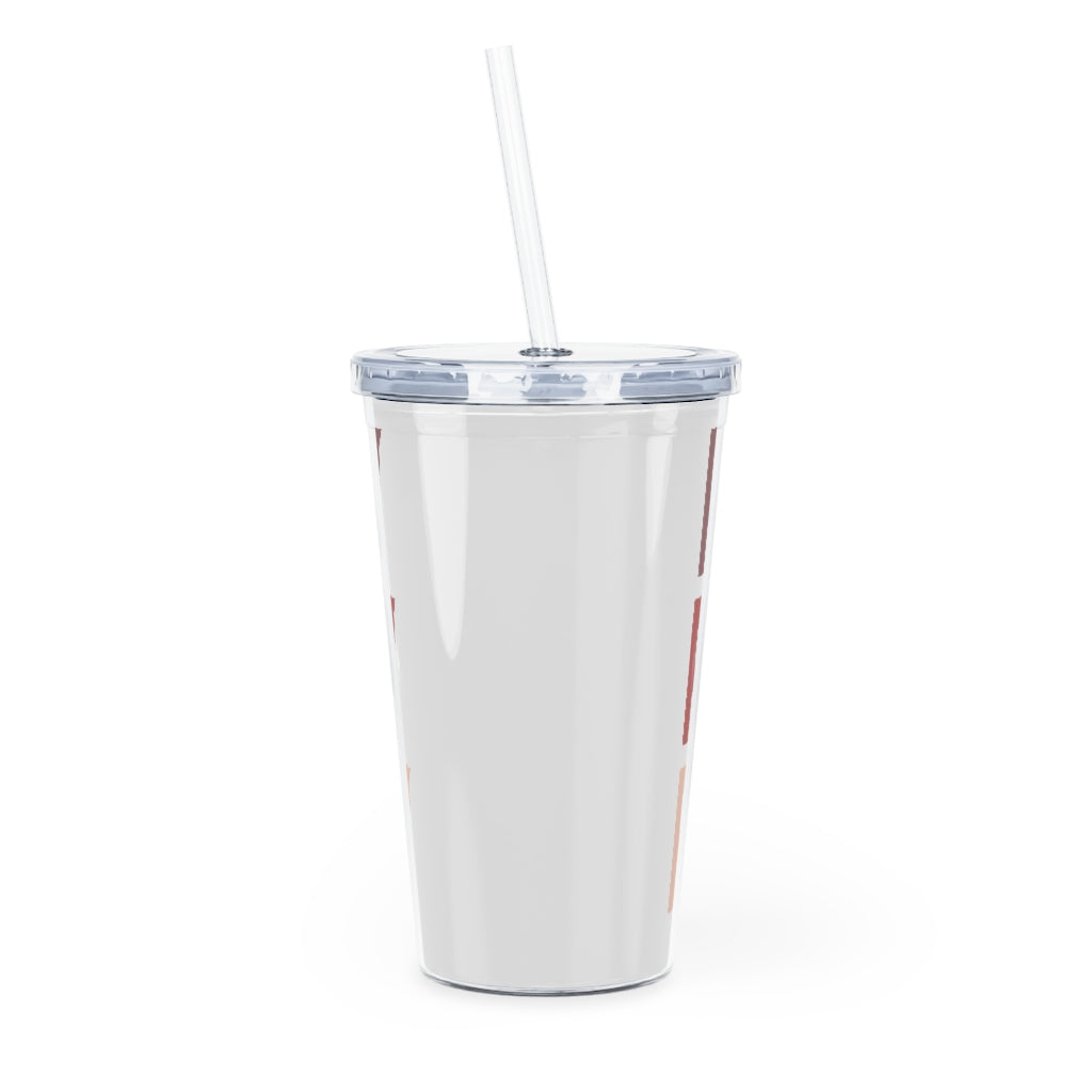 PRAY on it.. 20 oz Plastic Tumbler with Straw