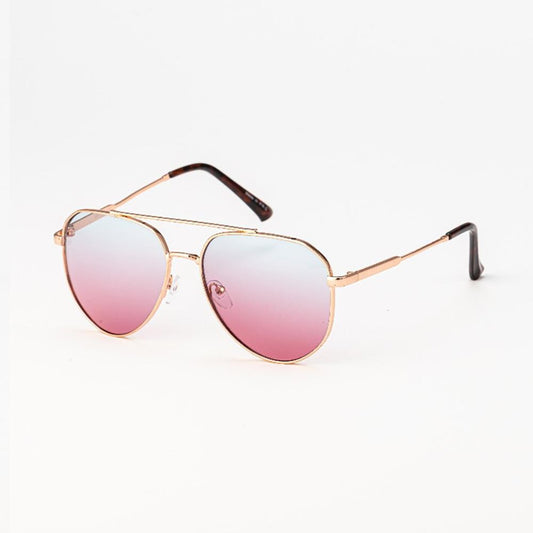 Double Bridge Aviator Sunglasses