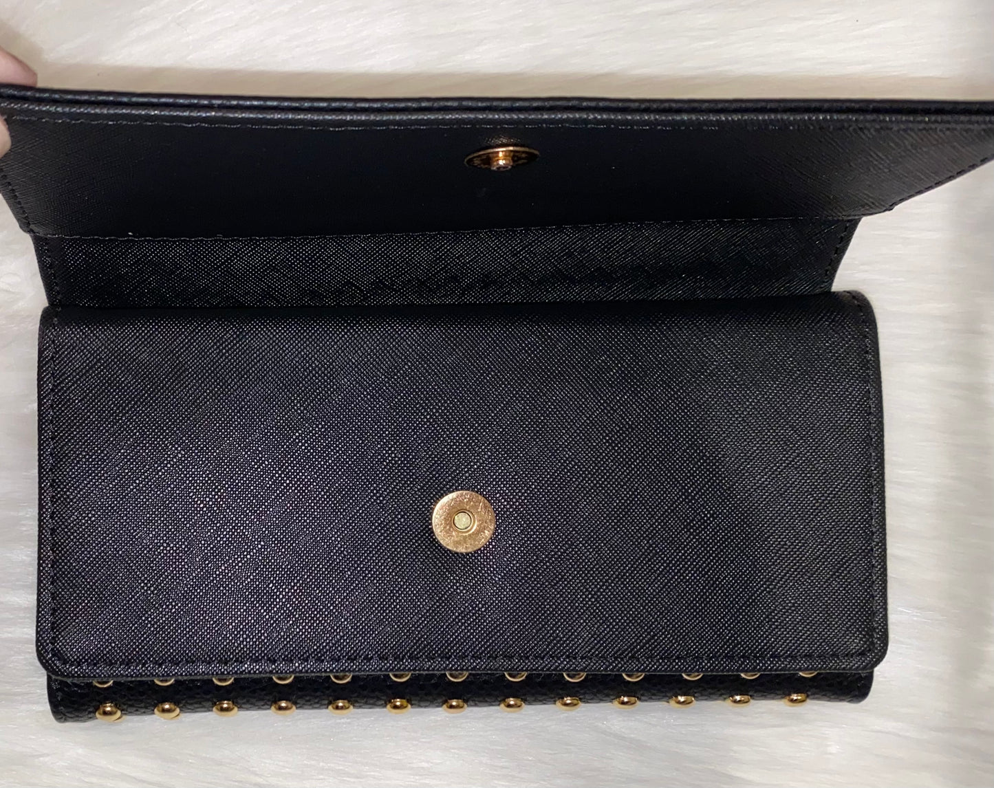 Fashion Stud Rivet Double Cover Wallet