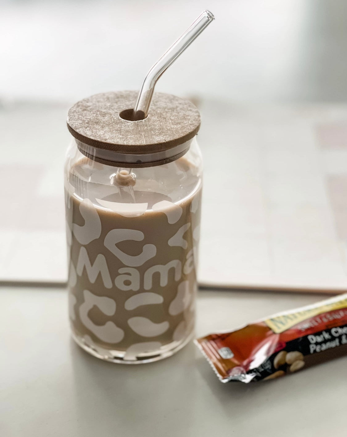 Leopard Mama 16oz Glass