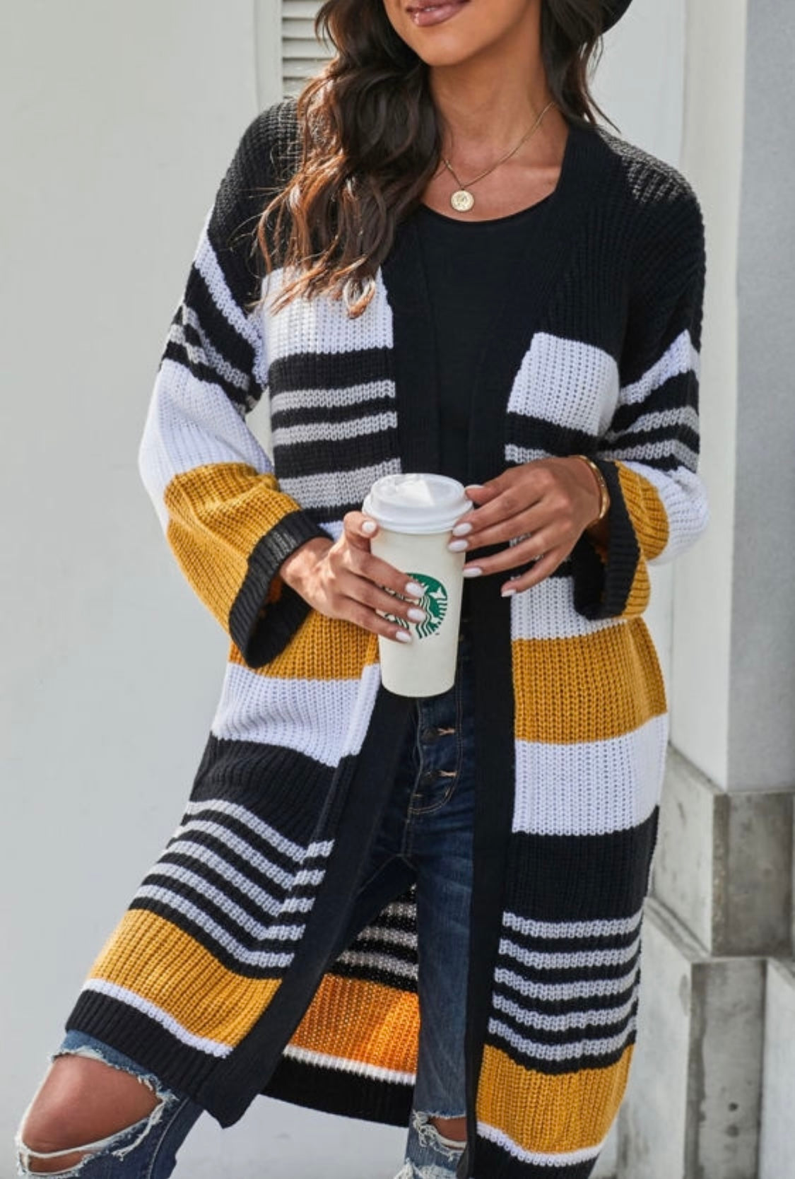 Fab Fav Striped Colorblock Cardigans