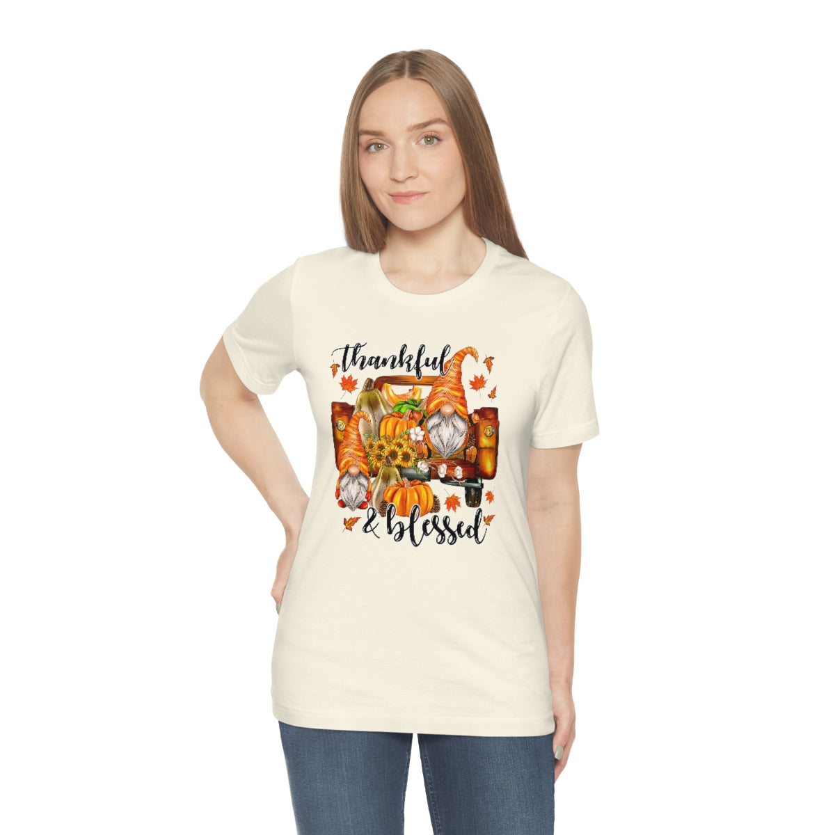 Thanksgiving Gnomes- Bella Canvas Unisex Jersey Short Sleeve Tee