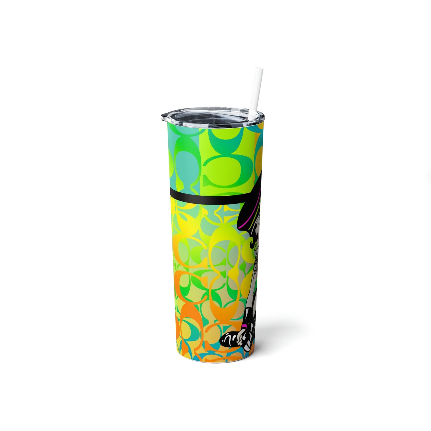 B Boop Skinny Steel Tumbler with Straw, 20oz