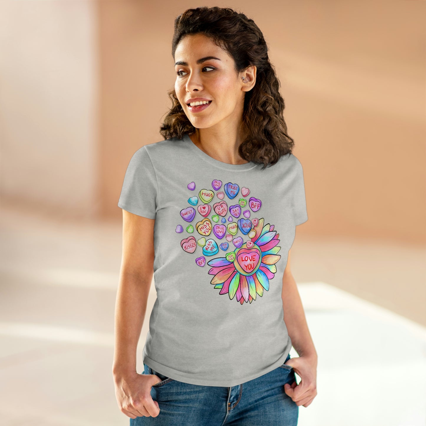 Love You Conversation Hearts Cotton Tee