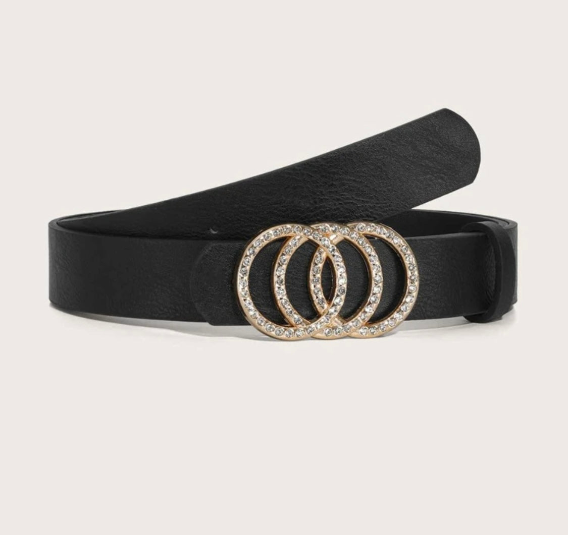Rhinestone Buckle Belts