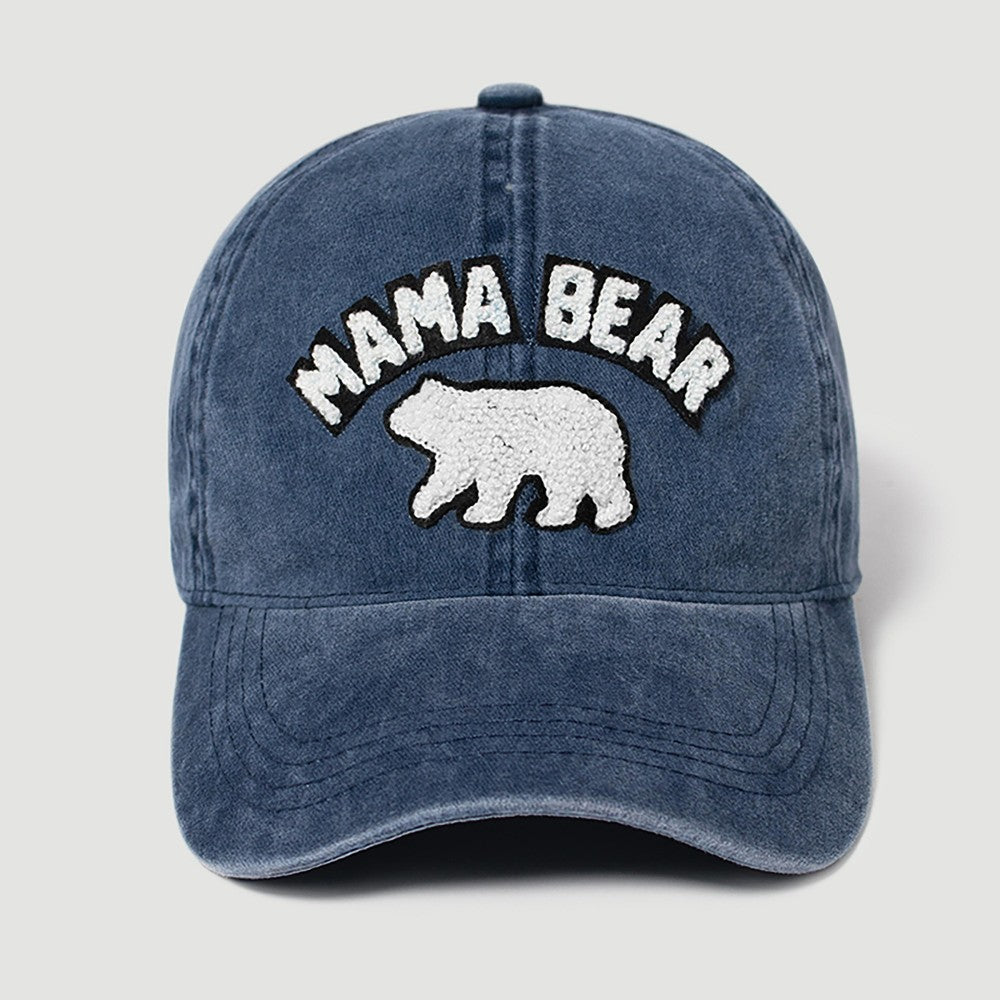Chenille "MAMA BEAR" Baseball Cap
