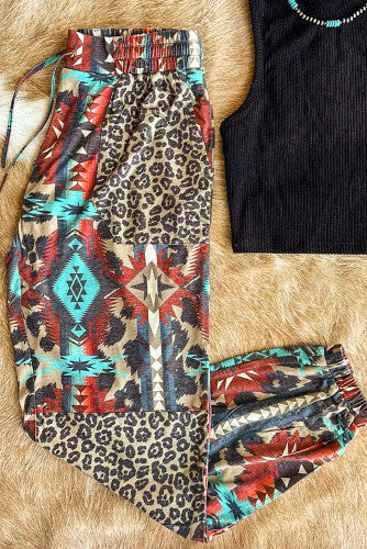 Vibrant Vibez Patchwork Joggers