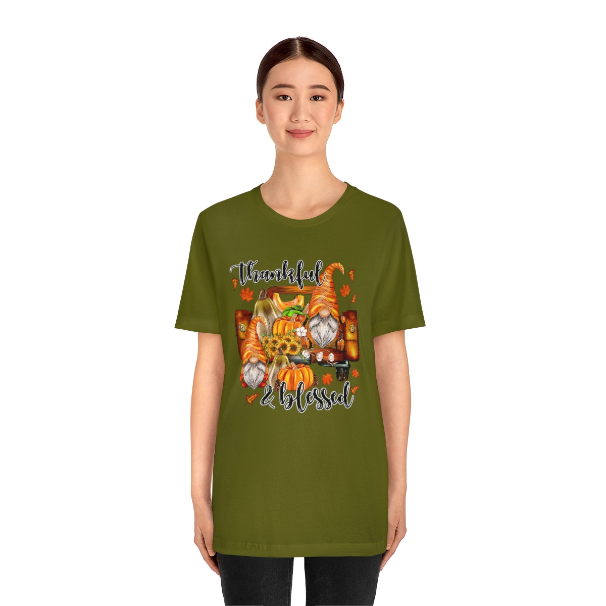 Thanksgiving Gnomes- Bella Canvas Unisex Jersey Short Sleeve Tee