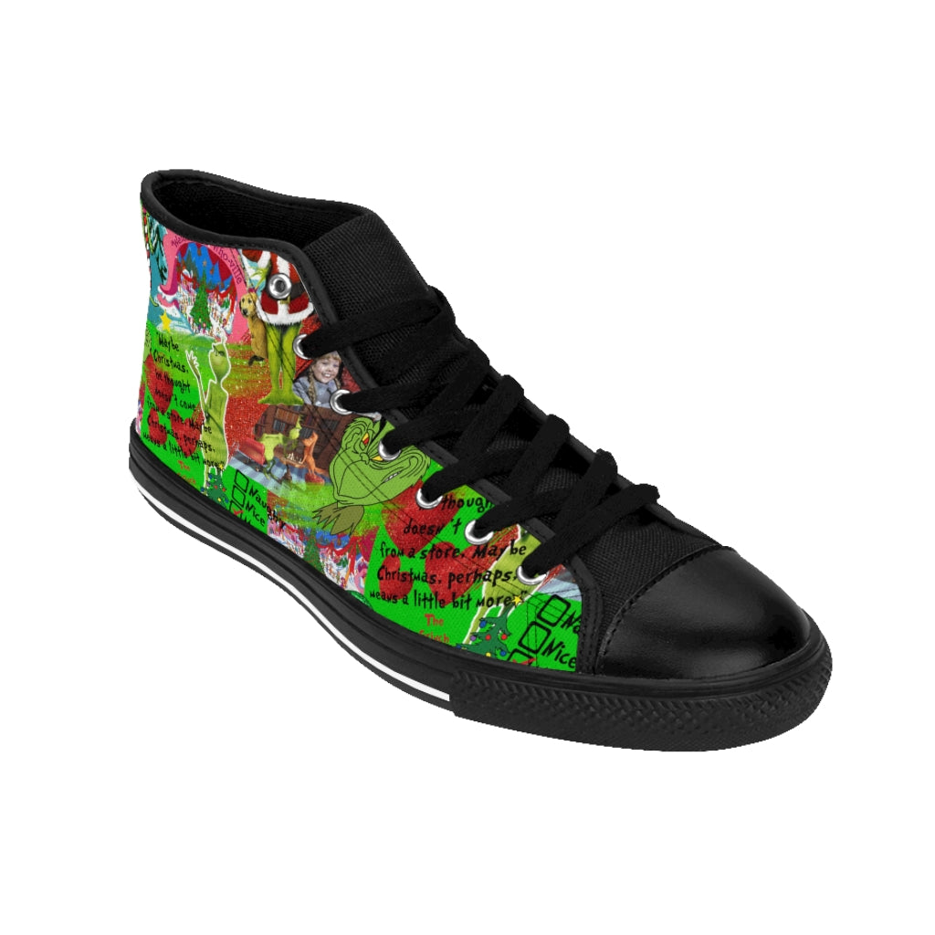 The Grinch Digital Printed Women's High-top Sneakers