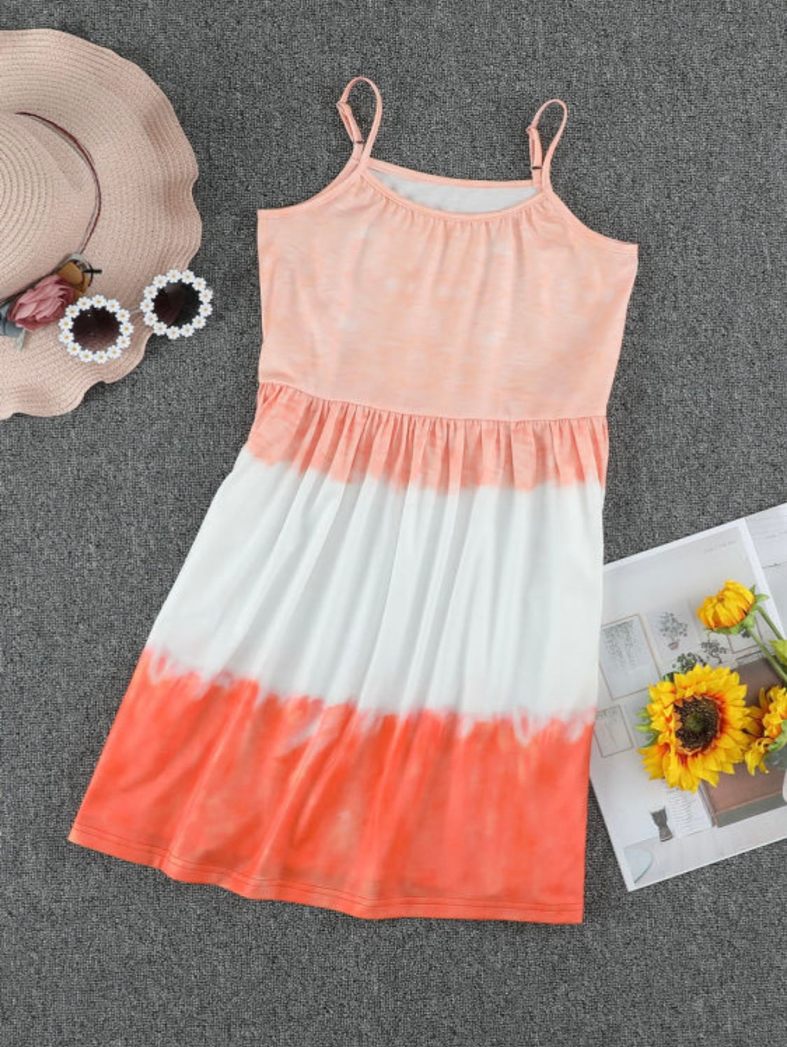 Mommy & Me Ombre Tie-dye Sleeveless Flowy Dress