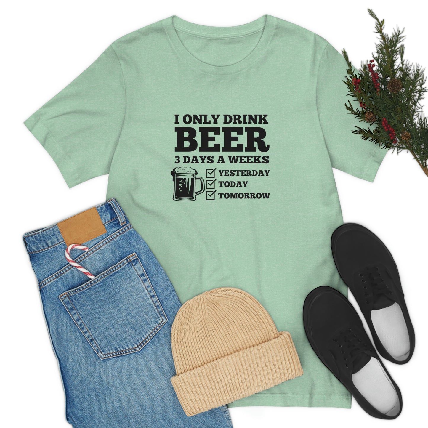 Drinking Beer Unisex Tee