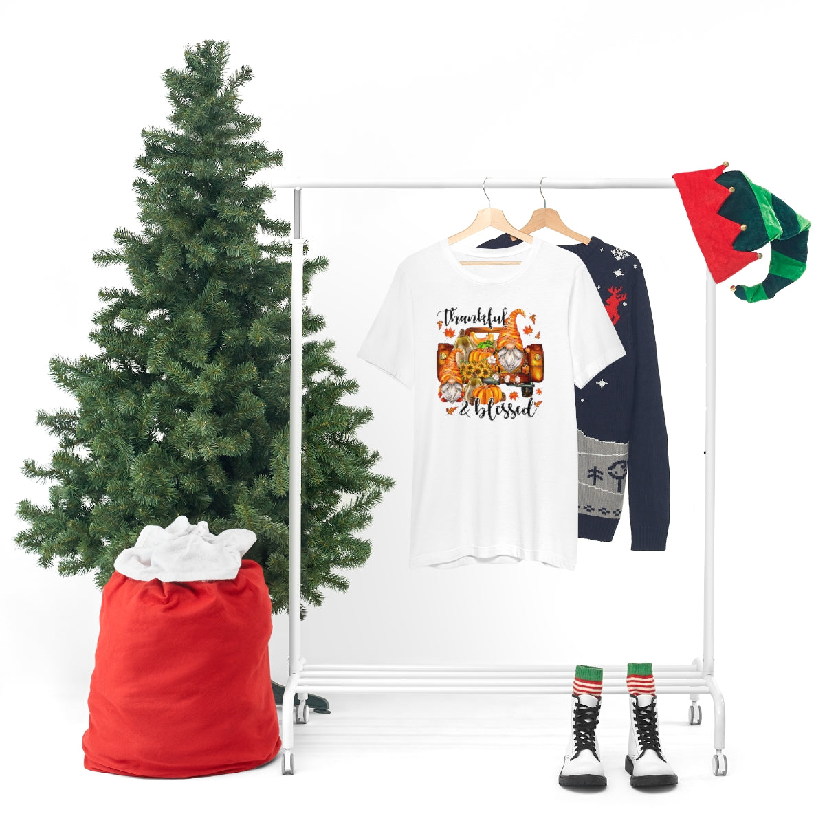 Thanksgiving Gnomes- Bella Canvas Unisex Jersey Short Sleeve Tee