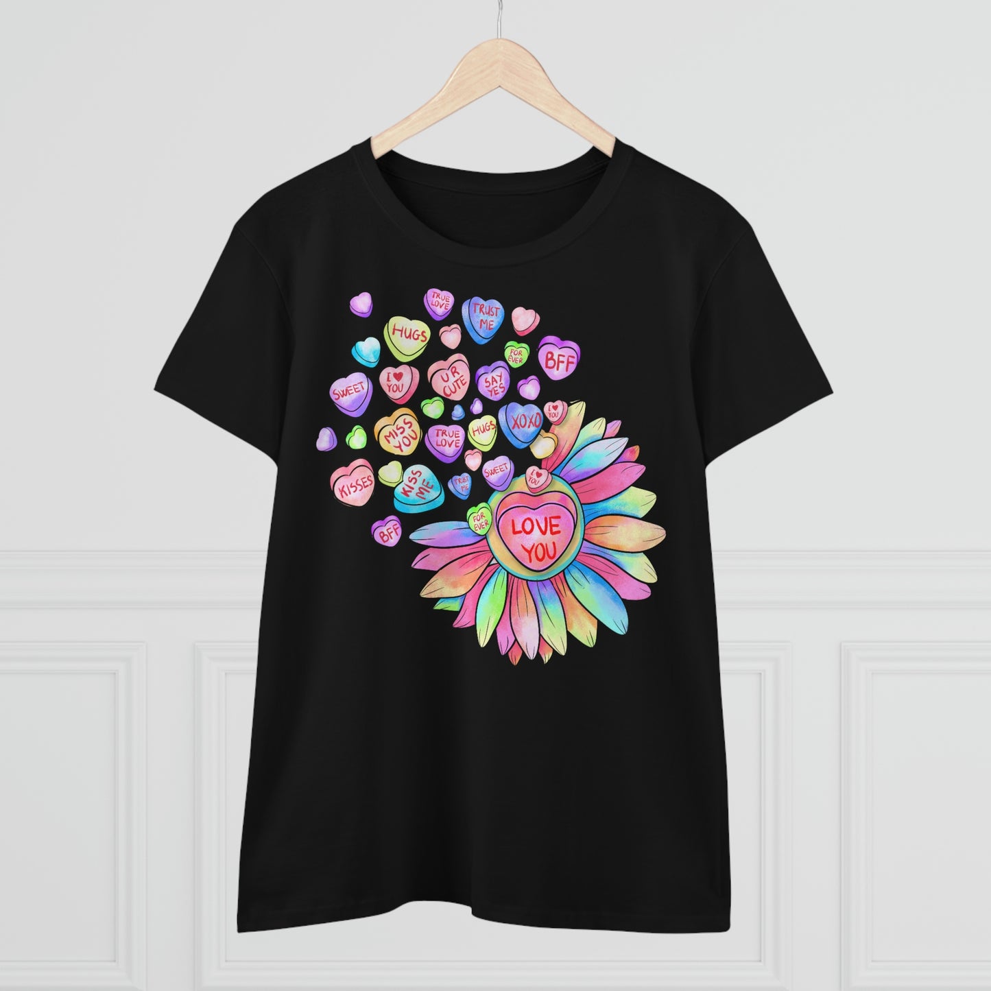 Love You Conversation Hearts Cotton Tee