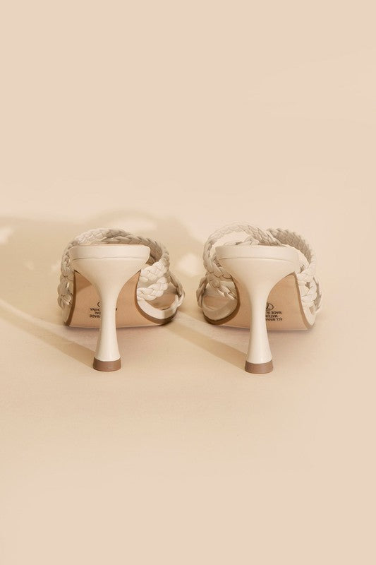 KELLAN DOUBLE CROSS BRAIDEDE HEELS