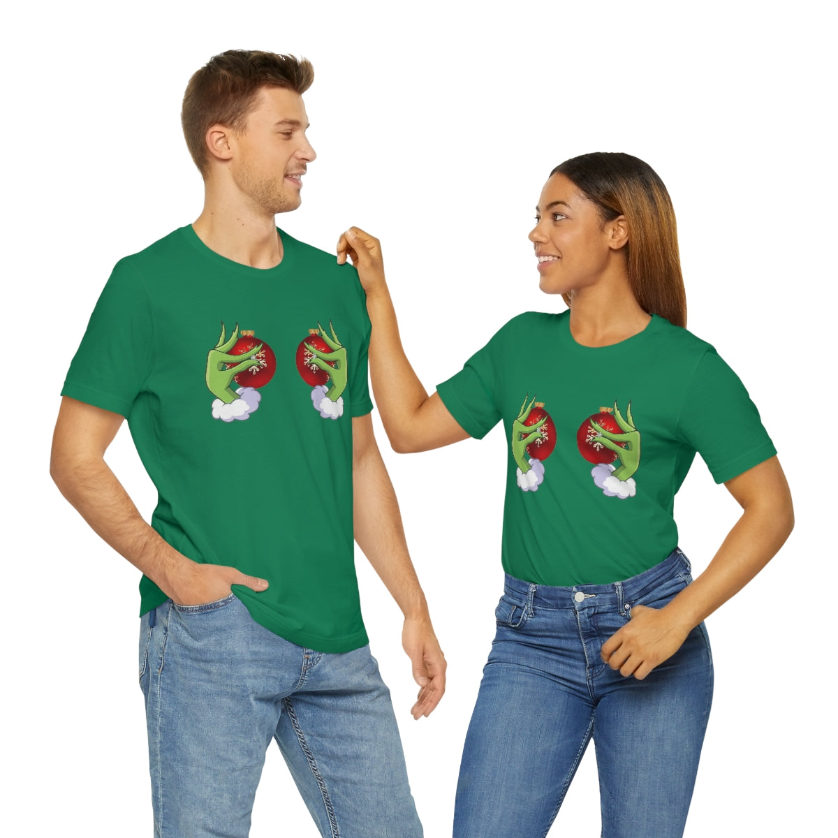 Bella Canvas Grinchy Ornament Hands Unisex Tee
