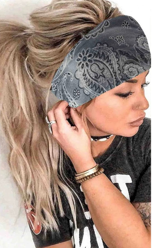 Ombré Boho Wide Headbands