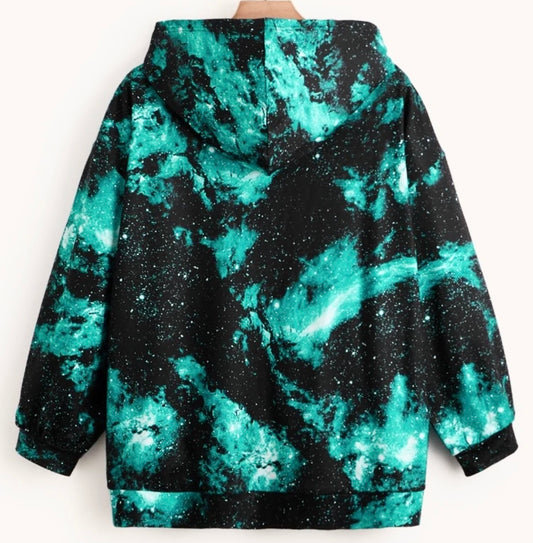 Galaxy Print Hoodie