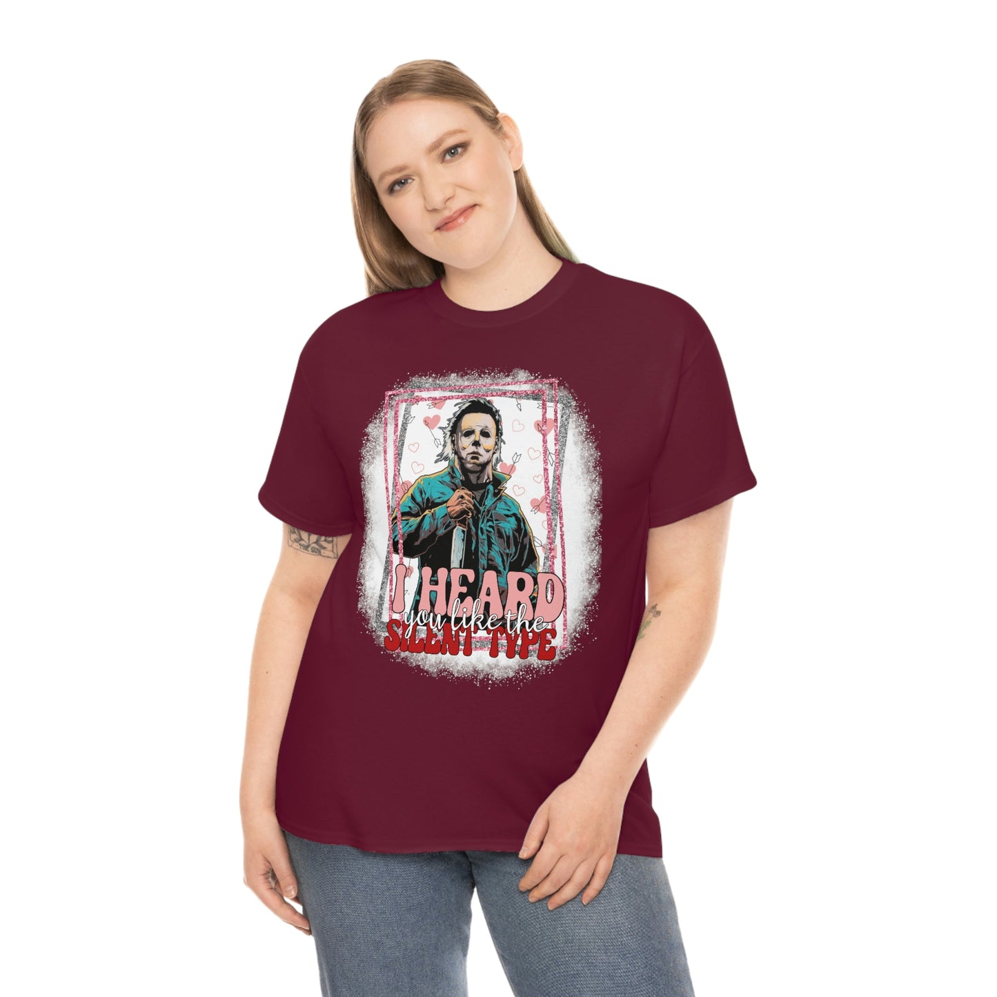'I Heard You Like The Silent Type' Cotton Tee
