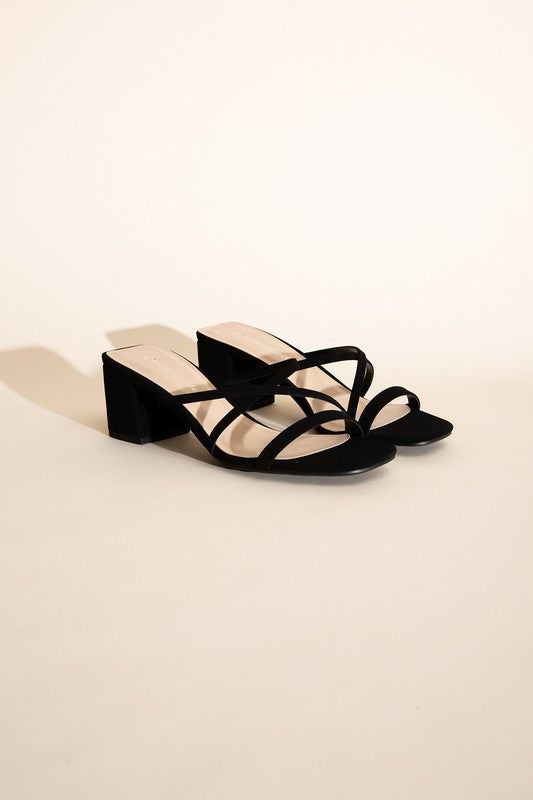 SODA MULE SANDAL HEELS