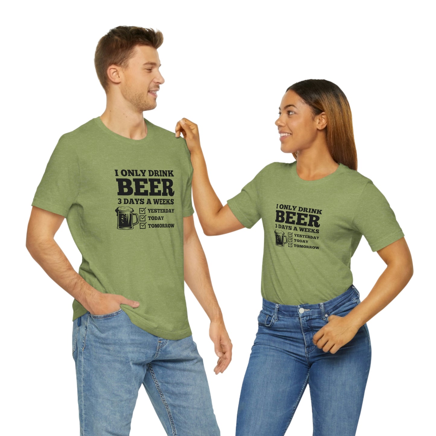 Drinking Beer Unisex Tee