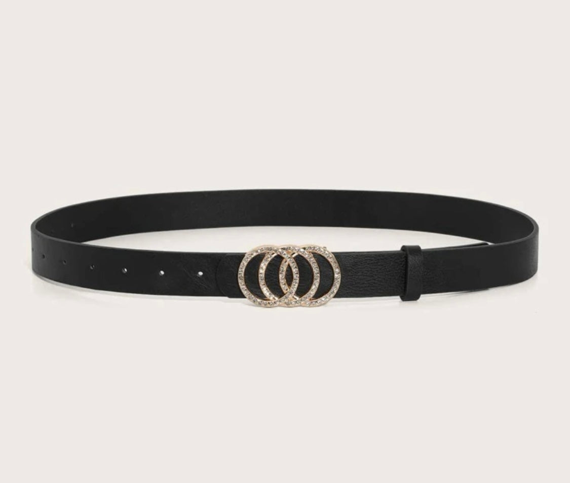 Rhinestone Buckle Belts