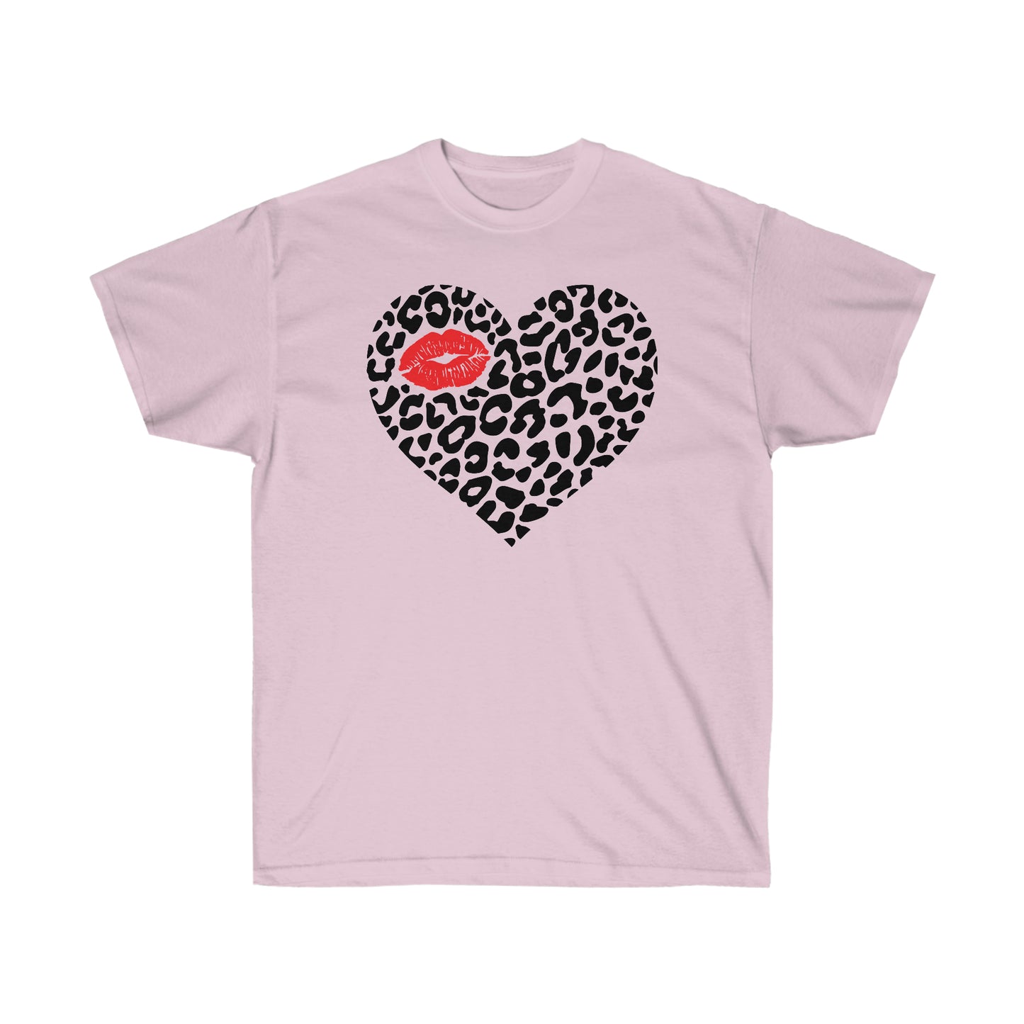 Leopard Heart Cotton Tee (Matching Kids Available)