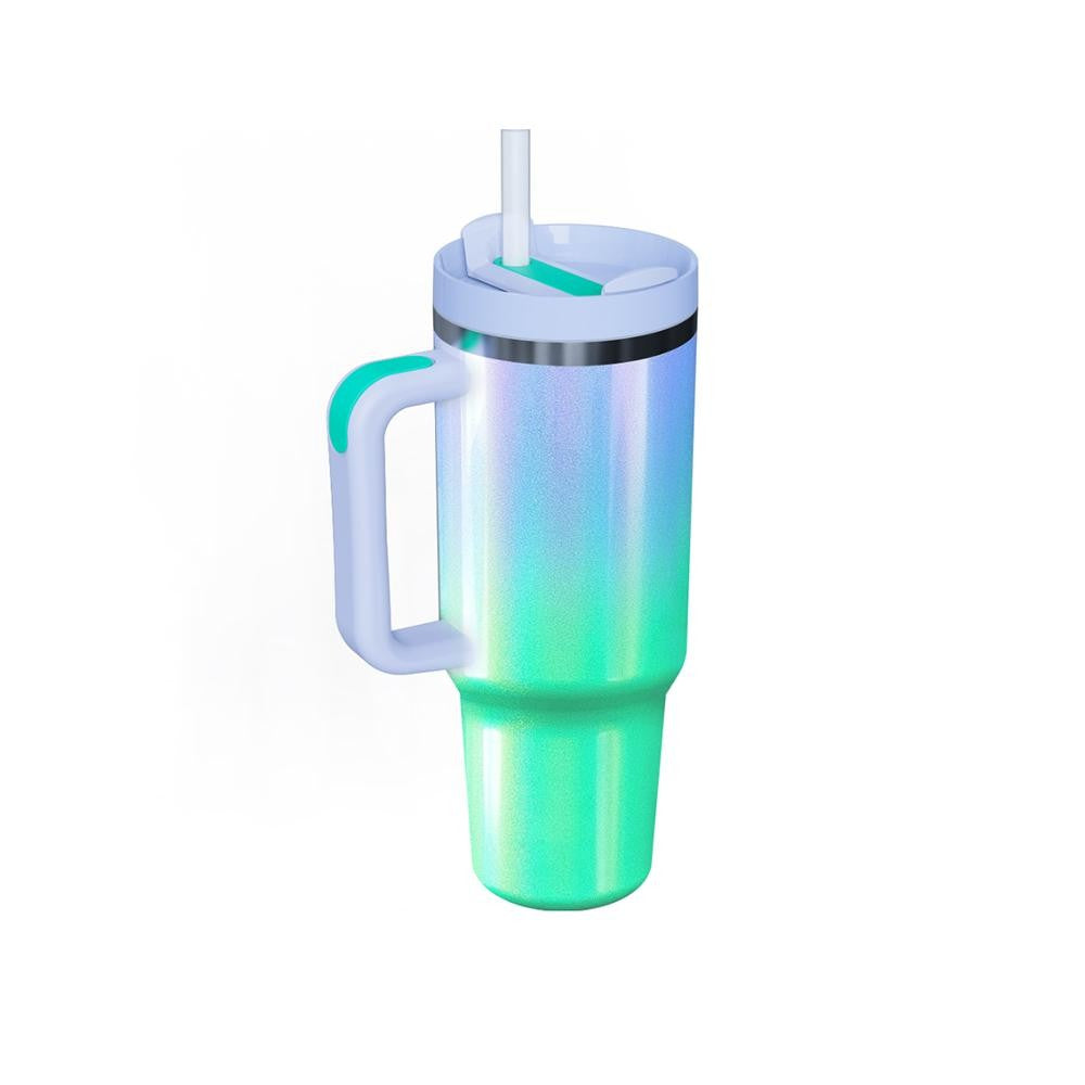 Metallic & Ombre 40oz Tumbler W/ Handle