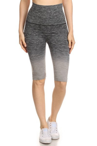 Yelete Dip Dye Ombre Athletic Biker Shorts