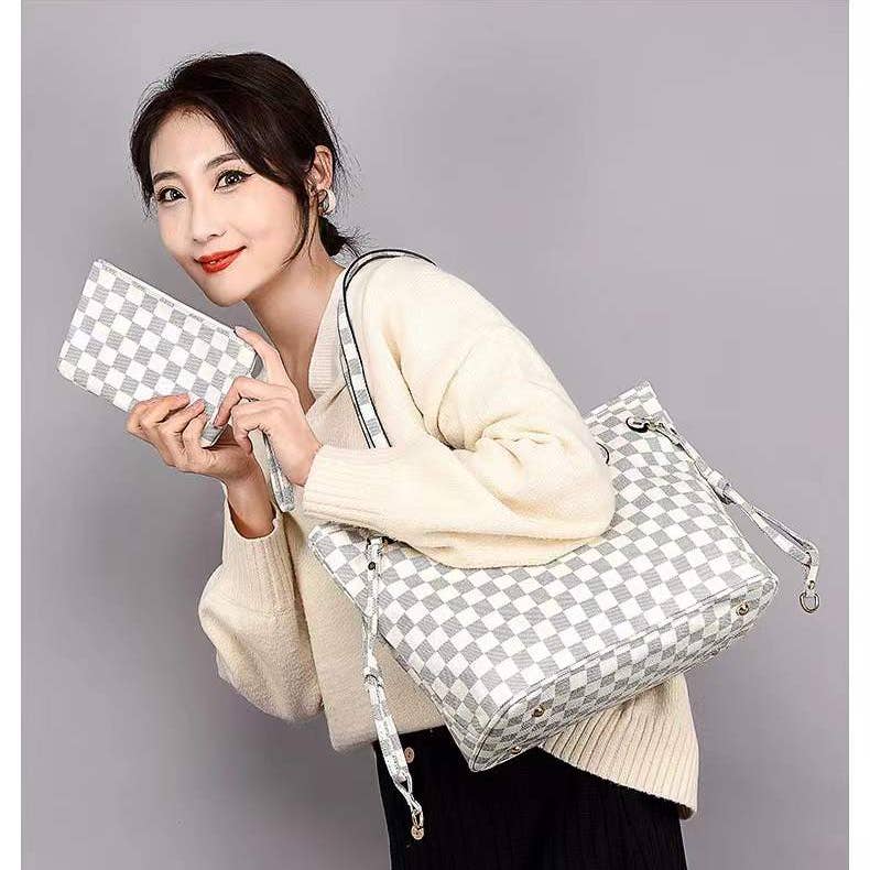 Fashion Checked One-shoulder Women's Bag